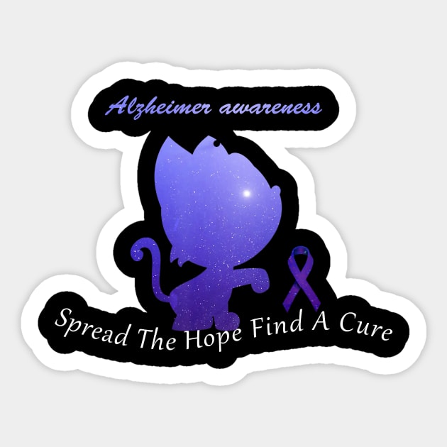 Alzheimer Awareness Spread The Hope Find A Cure Gift Sticker by thuylinh8